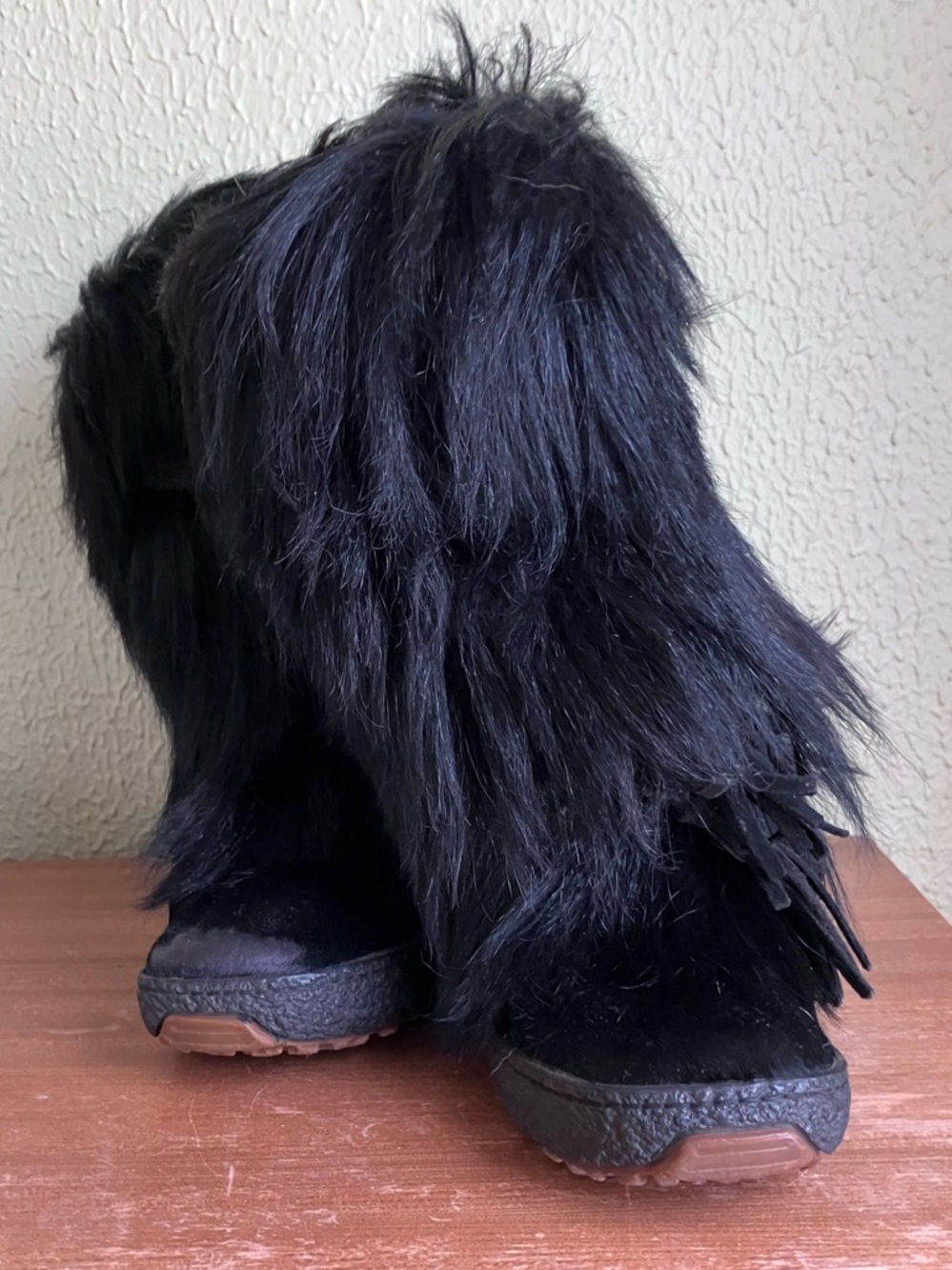 Pajar Black Faux Fur Booties - Women